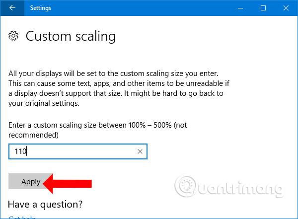 Comment changer la taille du texte sur Windows 10