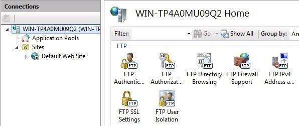 Utilizza IIS per configurare il server FTP su Windows