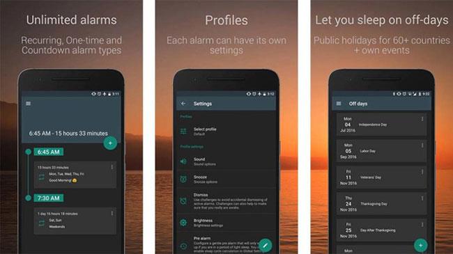 Les meilleures applications d'alarme sur Android