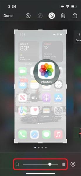 iPhone 스크린샷의 특정 위치를 확대하는 방법