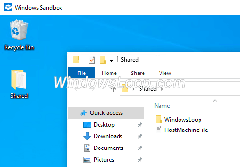 So erstellen Sie freigegebene Ordner in Windows Sandbox