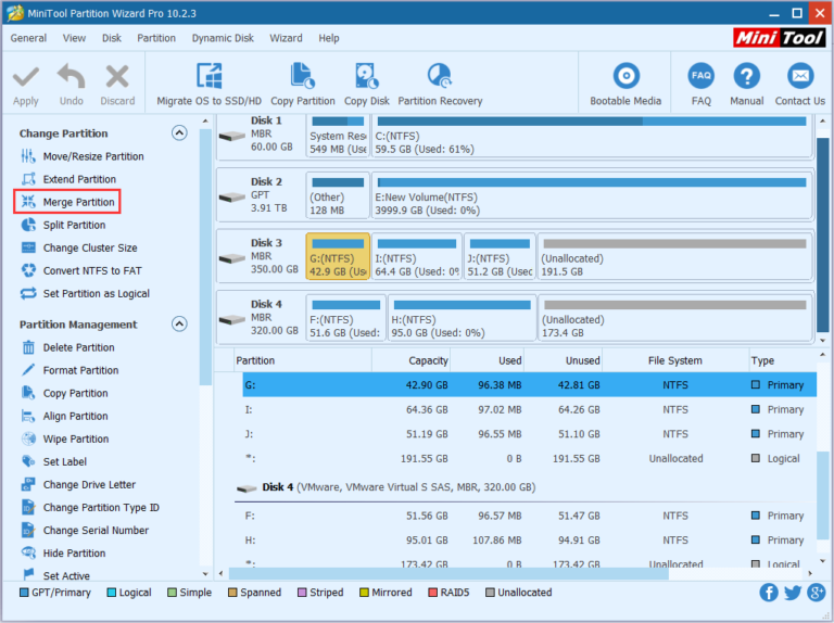 Comment fusionner des partitions de disque dur sous Windows 10 sans perdre de données