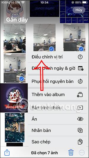 Comment ajouter un emplacement aux photos sur iPhone