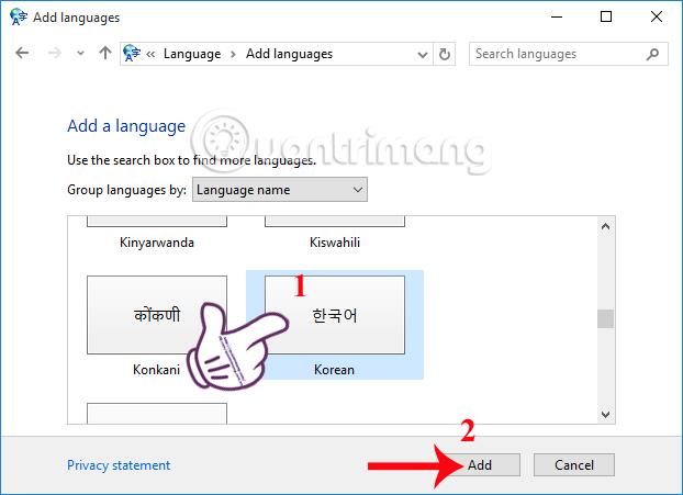 Windows に韓国語キーボードをインストールする方法