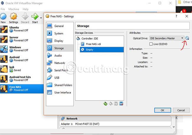 Come installare FreeNAS VM su VirtualBox