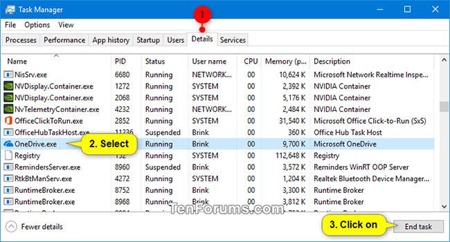 Comment terminer un processus sous Windows 10