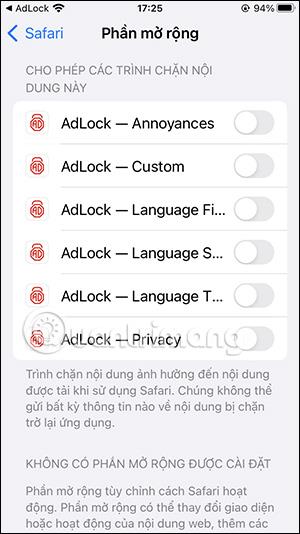 AdLock を使用して Safari iPhone で広告をブロックする方法