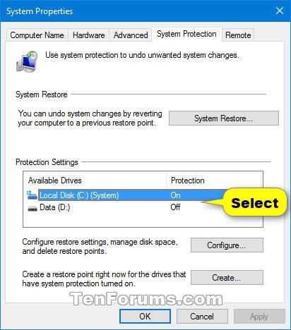 Come eliminare i punti di ripristino del sistema in Windows 10