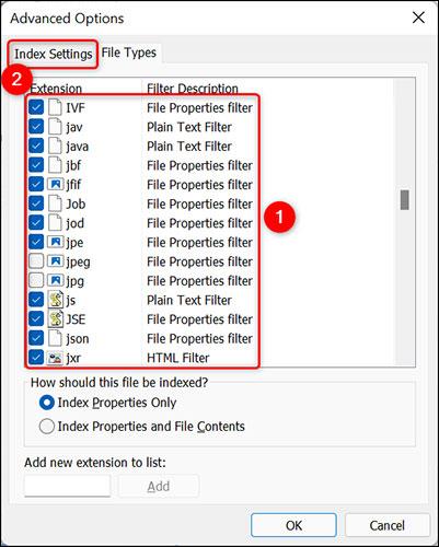 Comment masquer des types de fichiers spécifiques des résultats de recherche sur Windows 11