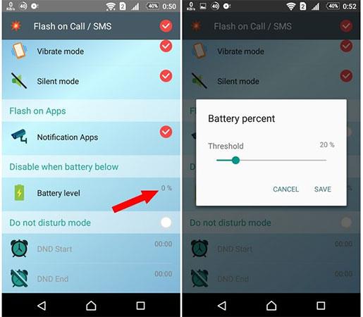 Comment activer le flash de notification lorsqu'il y a un appel ou un message sur Android