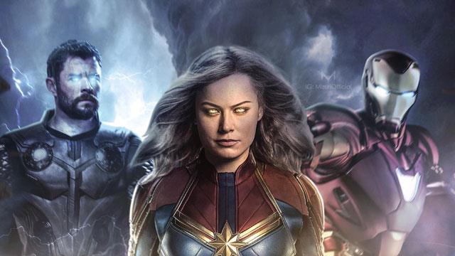 Ensemble de fonds d'écran Captain Marvel haute résolution pour ordinateurs