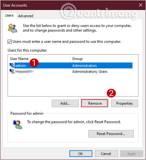 Instructions sur 5 façons de supprimer des comptes d'utilisateurs sous Windows 10