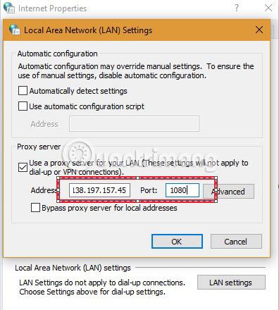 Comment contourner le serveur proxy sur LAN