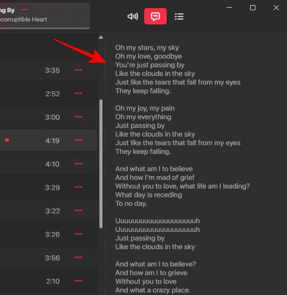 So fügen Sie Liedtexte zu Apple Music Windows hinzu