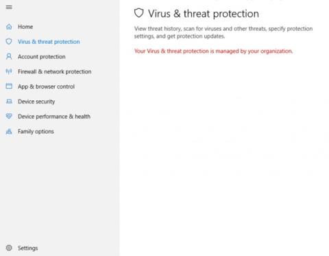 Come risolvere la protezione da virus e minacce è gestita dallerrore dellorganizzazione