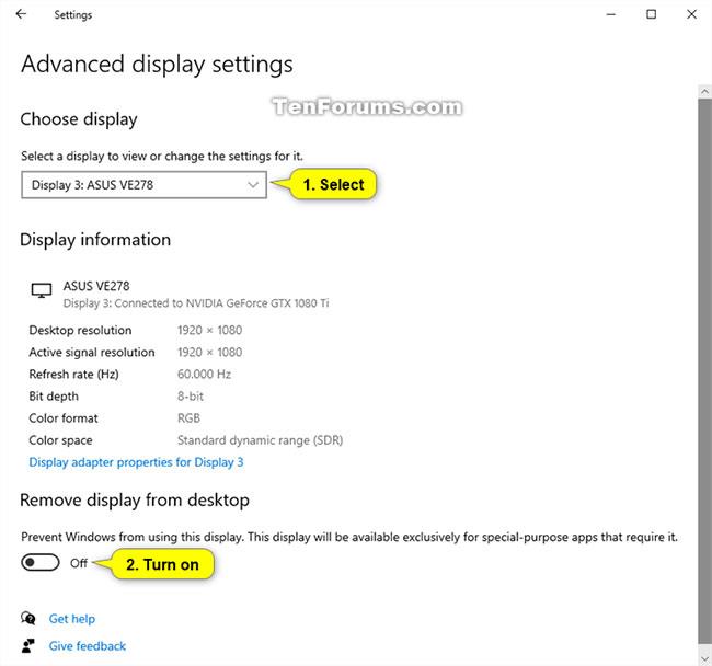 Comment supprimer les écrans inutilisés dans Windows 10