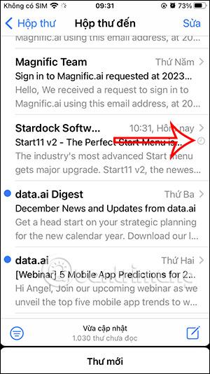 Come ricordare di rileggere le email su iPhone