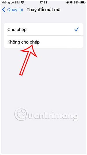 阻止他人更改 iPhone 密碼的說明