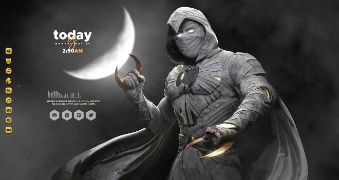 Как установить тему Moon Knight в Windows 10/11