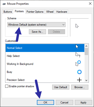 Comment télécharger et installer les curseurs Mac sous Windows 10