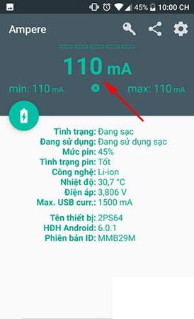 Instructions pour mesurer la vitesse de charge sur les téléphones