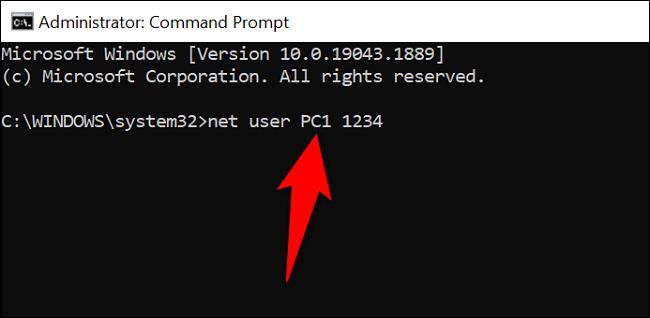 Come modificare la password dell'account utente di Windows utilizzando il prompt dei comandi