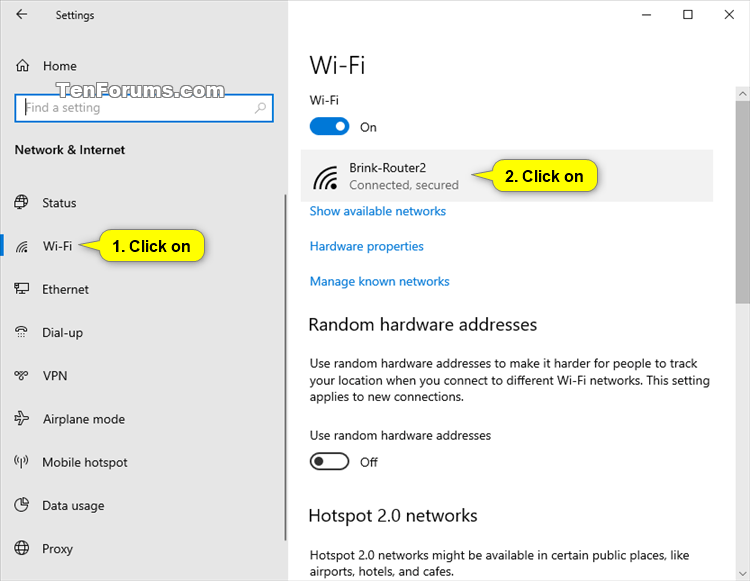 Comment passer du réseau public au réseau privé sous Windows 10