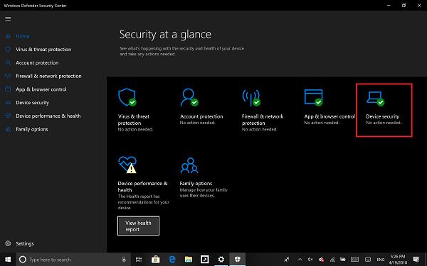 Comment activer la protection d'isolation Core sur Windows 10