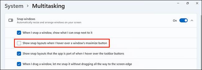 So deaktivieren Sie das Snap-Layout in Windows 11