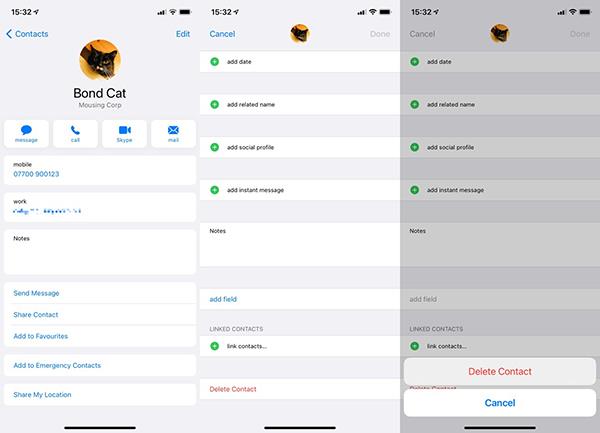 iPhoneとMacで電話番号を削除する方法