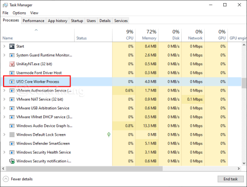 USO 핵심 작업자 프로세스 또는 usocoreworker.exe는 무엇입니까? 바이러스인가요?