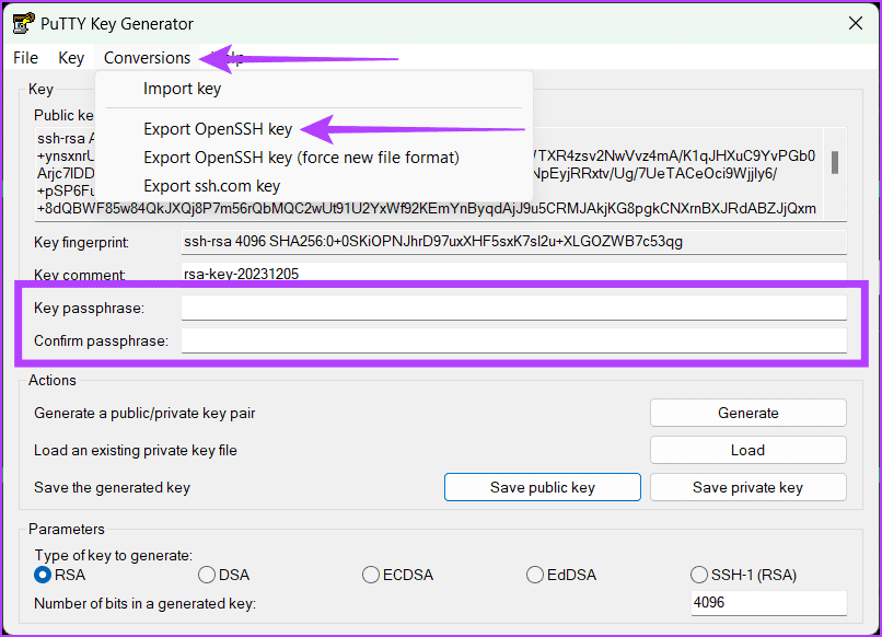 Comment créer une clé SSH sous Windows