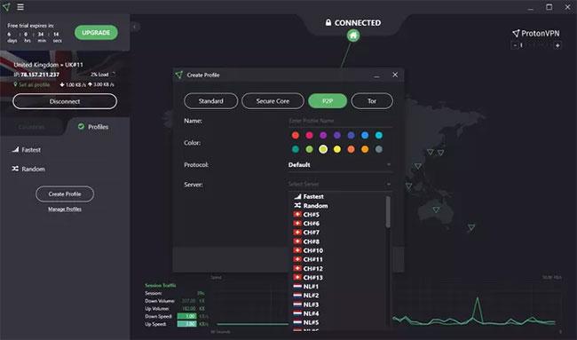 ProtonVPN - service VPN gratuit qui vous permet de crypter votre connexion Internet