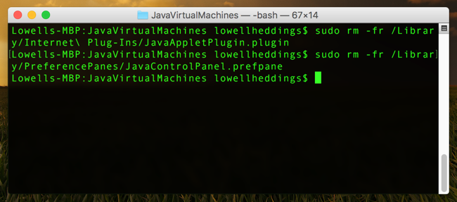 Comment supprimer Java sur Mac OS X