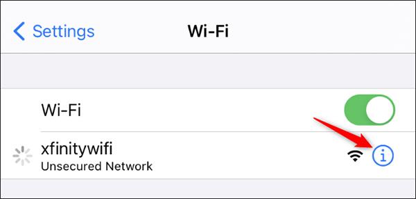 Comment désactiver l'adresse MAC Wi-Fi privée sur iPhone