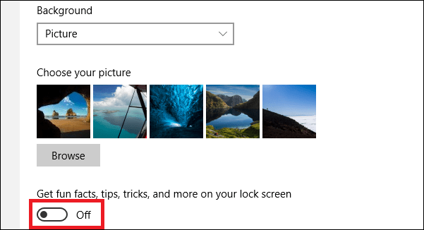 Instructions pour désactiver les publicités sur l'écran de verrouillage Windows 10