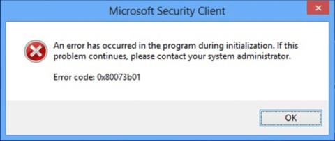 Beheben Sie den Microsoft Defender-Fehler 0x80073b01 unter Windows 10