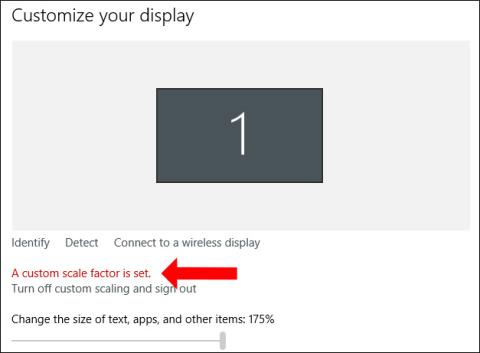 Comment corriger lerreur Le facteur déchelle personnalisé est défini dans Windows 10