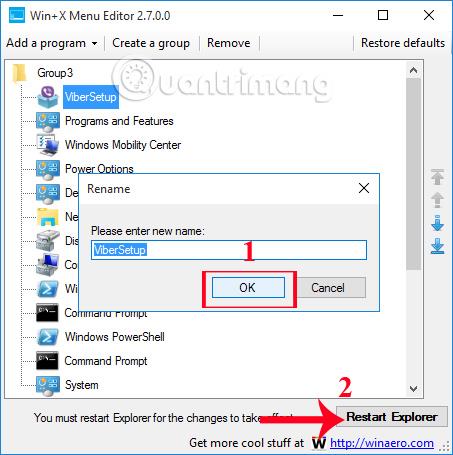 Instructions pour optimiser le menu utilisateur avancé de Windows 10