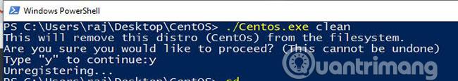 Установите CentOS на WSL Windows 10