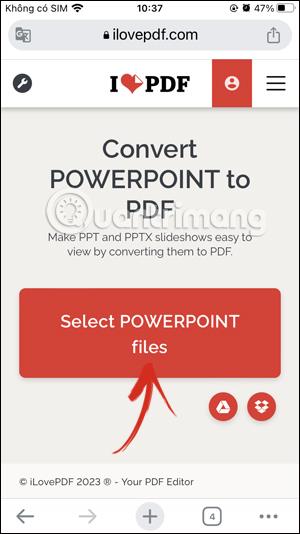 如何在 iPhone 上將 PowerPoint 轉換為 PDF