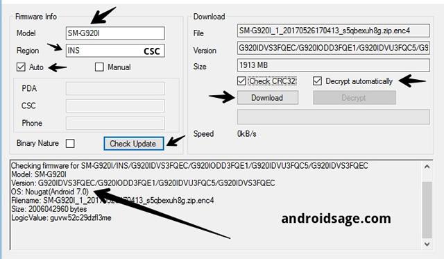 Список кодов продуктов и конкретных регионов продукта CSC Samsung Galaxy