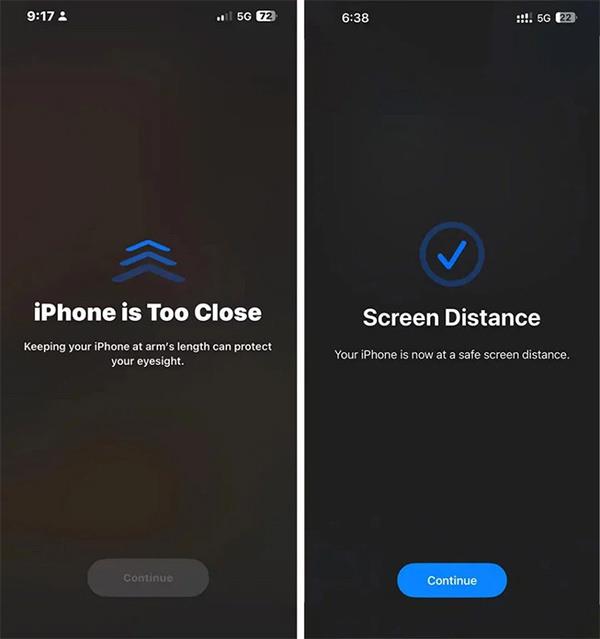 Comment activer l'avertissement d'utilisation de l'iPhone trop près des yeux