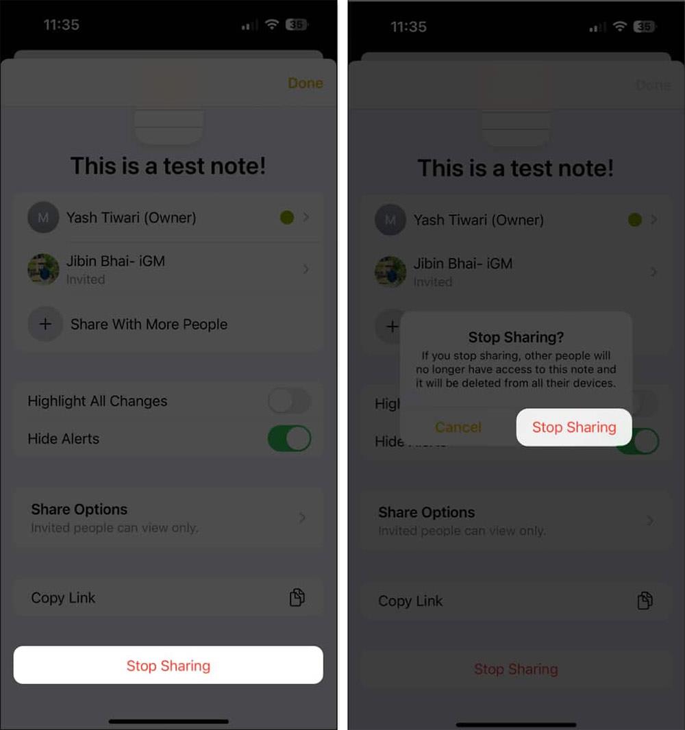 Comment désactiver les notifications de notes partagées sur iPhone