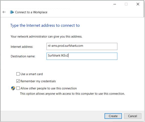 Windows で IKEv2 IPsec をセットアップする方法