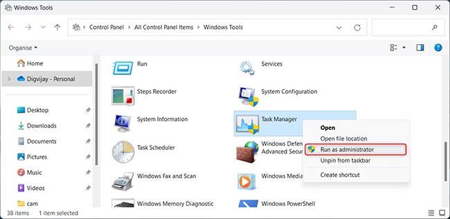 So führen Sie den Task-Manager mit Administratorrechten in Windows 11 aus