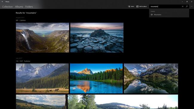 Microsoft déploie de nouvelles fonctionnalités pour l'application Windows 10 Photos