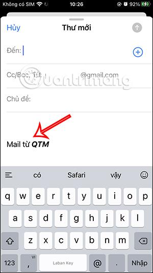 Comment supprimer la signature Envoyé de mon iPhone dans iPhone Mail