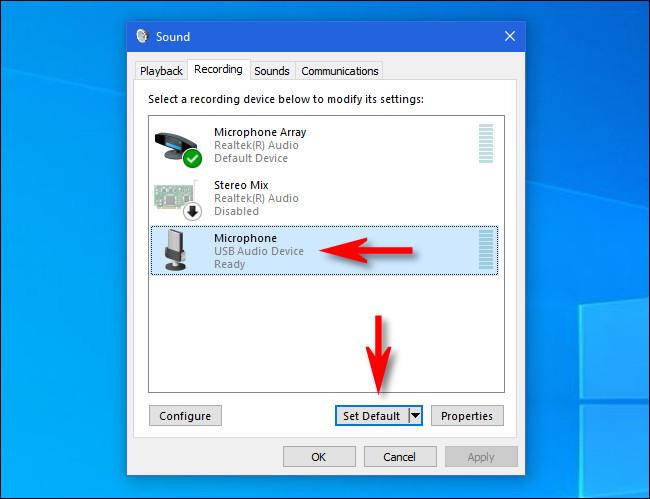 Comment choisir le microphone par défaut sur Windows 10