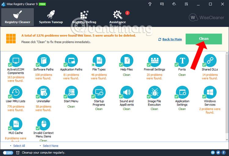 So verwenden Sie Wise Registry Cleaner zum Bereinigen und Beheben von Registrierungsfehlern